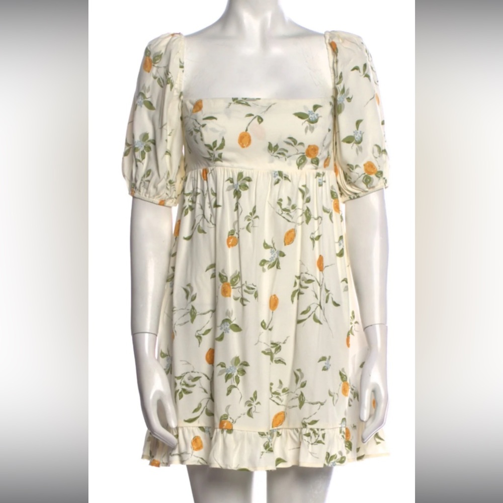 Reformation lemon summer tent dress